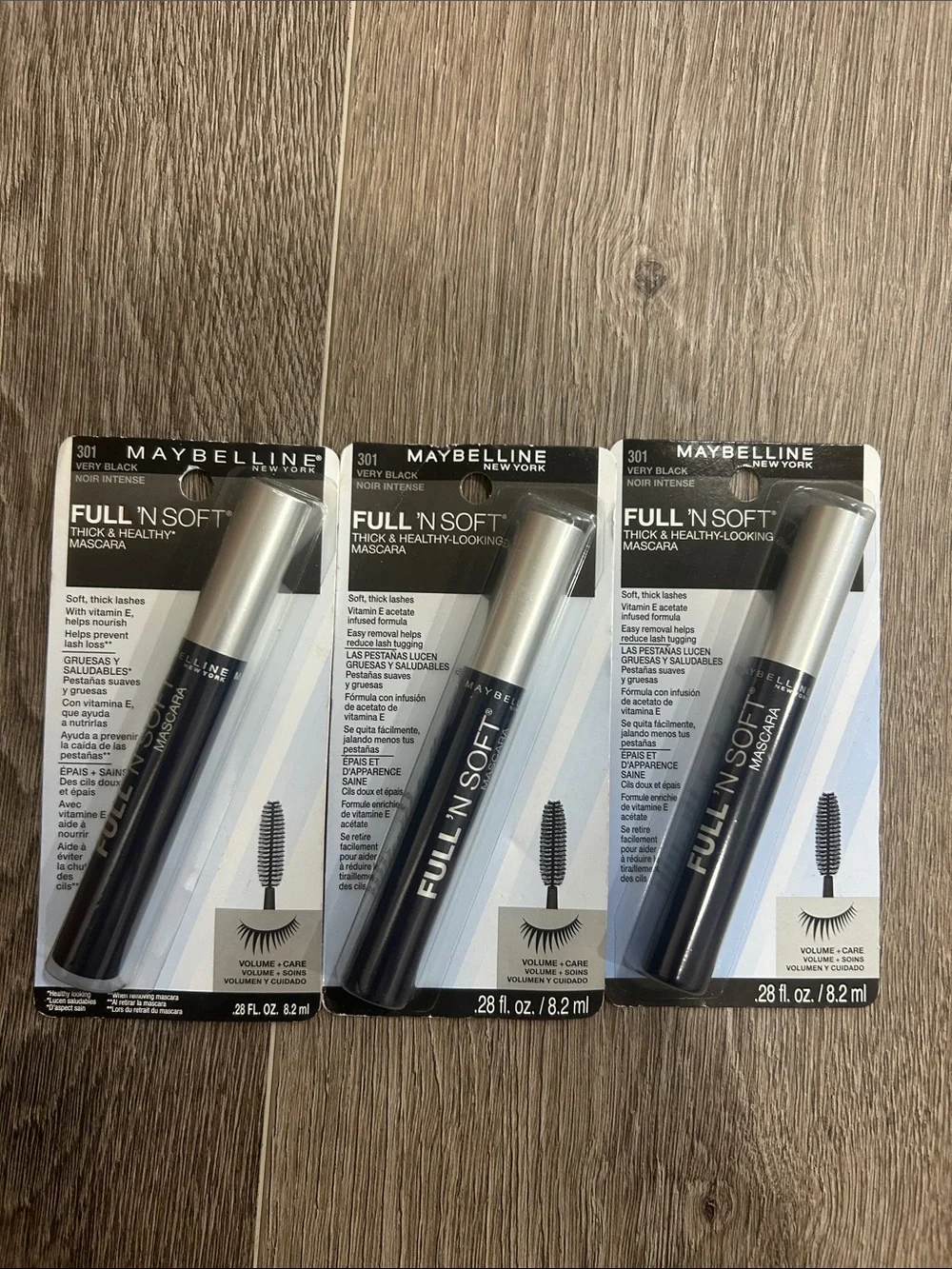 3X Maybelline Full 'N Soft Mascara #301 Very Black 🌸 FIRM PRICE 🌸